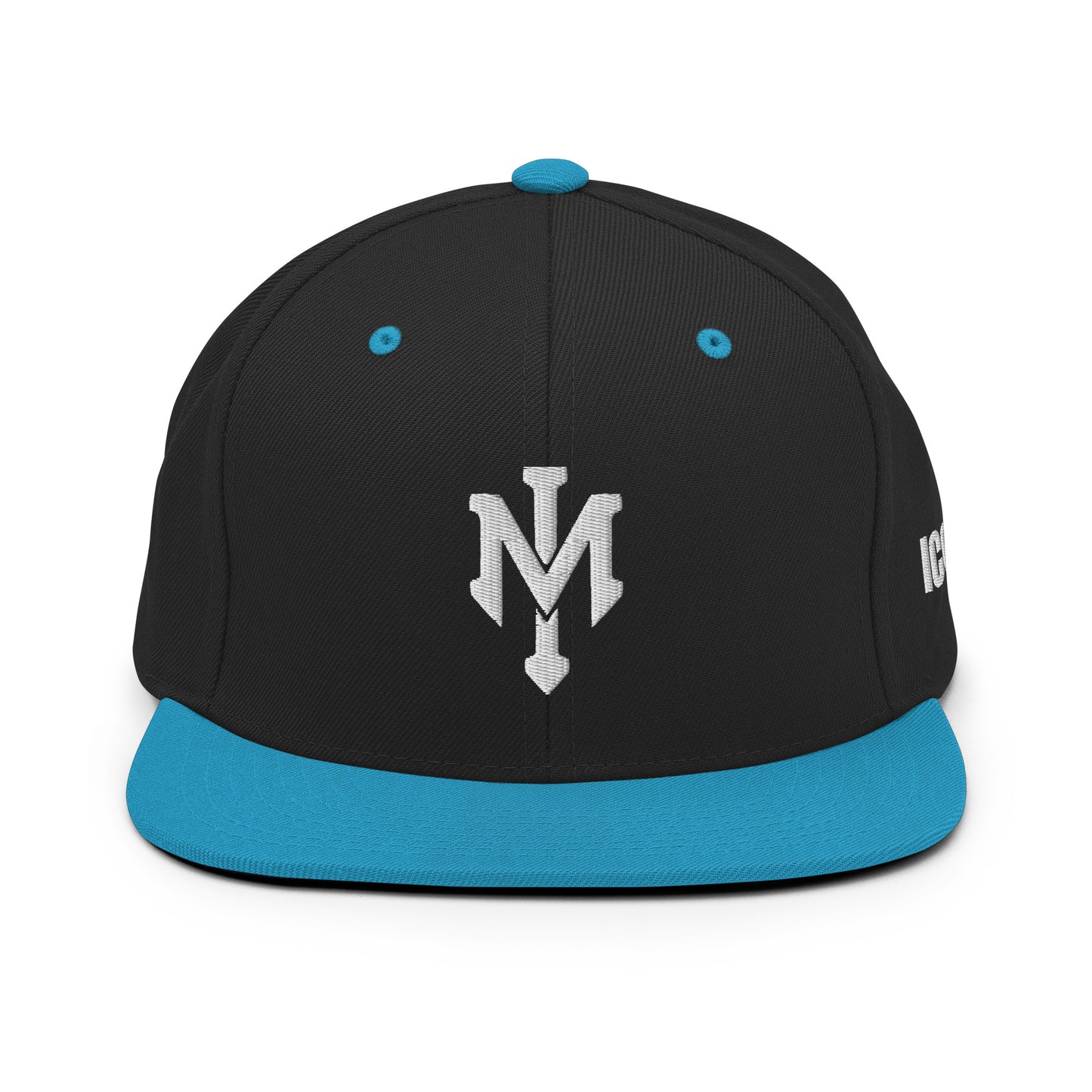Classic "IM" Logo Snapback Hat (White Stitching)